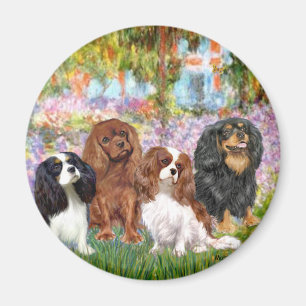 Cavaliers (4) - im Garten von Monet Magnet
