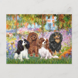 Cavaliers (4) - im Monet-Garten Postkarte