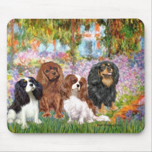 Cavaliers (4) - in Monets Garten Mousepad