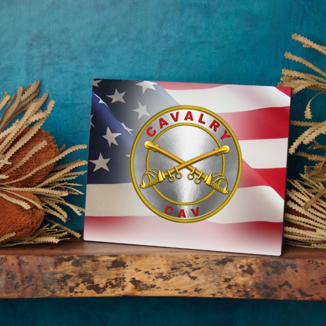 Cavalry "CAV Trooper" Veteran Fotoplatte (Seite)