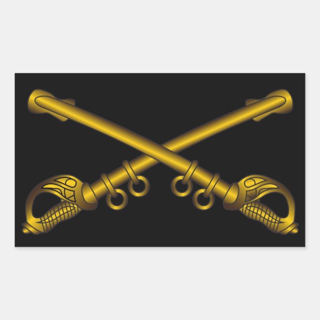 Cavalry Crossed Sabers Stickers (Vorderseite)