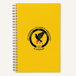 Cavalry Spiral Notebook - Cav Gold Notizbuch