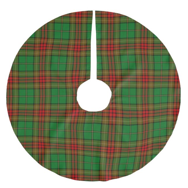 Cavan Landkreis Irish Tartan Polyester Weihnachtsbaumdecke (Vorderseite)