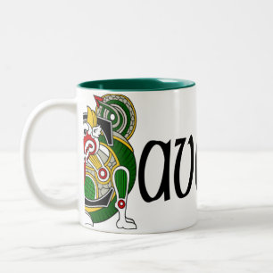 Cavanagh keltische Drache-Tasse Zweifarbige Tasse