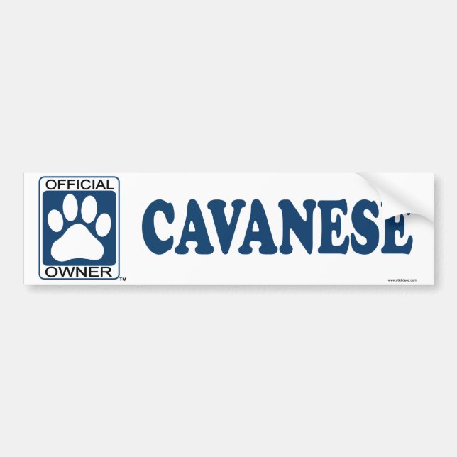 Cavanese Blau Autoaufkleber (Vorne)