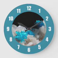 Cavansite auf Stilbite