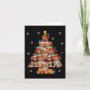 Cavao Weihnachtsbaum Funny Santa Cavoodle Dog Xmas Karte