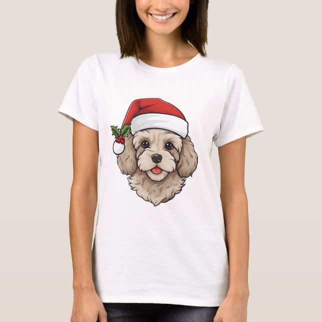 Cavapoo Cavoodle T - Shirt - Creme (Vorderseite)