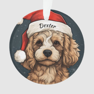 Cavapoo Custom Christmas Ornament