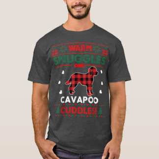 Cavapoo Dog Christmas Pajama Dog Xmas Ugly Christm T-Shirt
