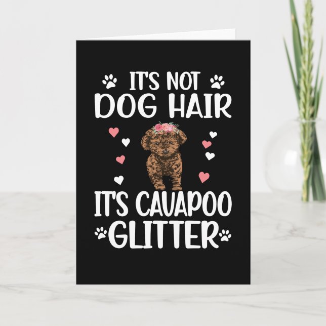 Cavapoo Dog Lover Cavapoo Mama Cavoodle Dog Eigent Karte (Vorderseite)