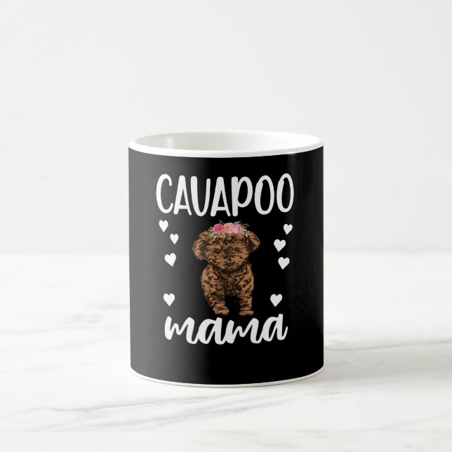 Cavapoo Dog Mama Cavoodle Hund Lover Cavapoo Mama Kaffeetasse (Mittel)