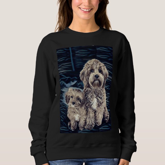 Cavapoo Hunde Adorable Pet Poodle Niedlich Puppy Sweatshirt (Vorderseite)