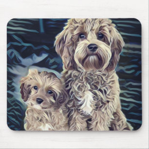 Cavapoo Hunde Niedlich Adorable Mousepad