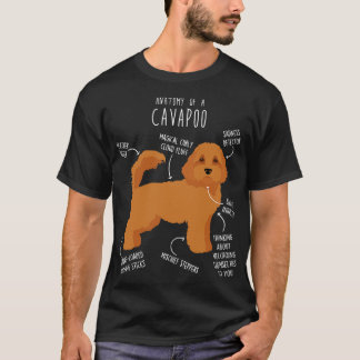 Cavapoo-Hundeanatomie 4 T-Shirt