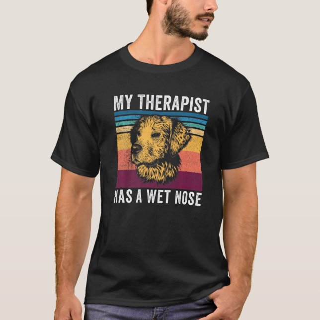 Cavapoo Hundemutter Meine Therapeutin hat eine Nus T-Shirt (Vorderseite)