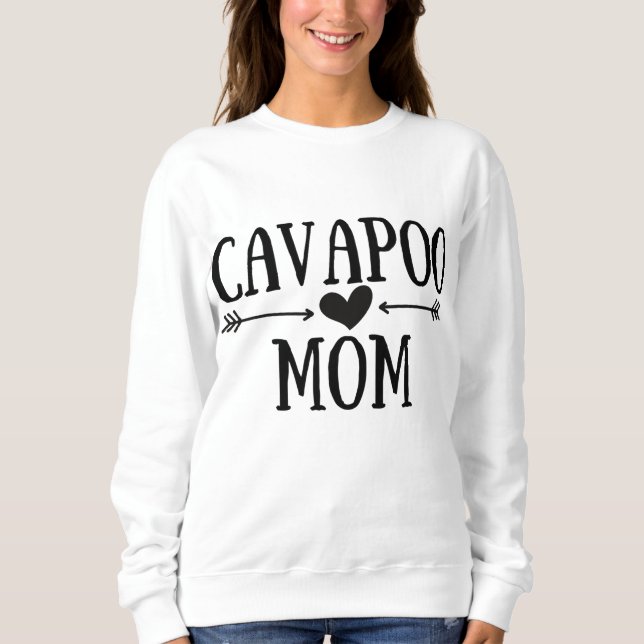 Cavapoo Mama Funny Cavapoos Geschenke für Frauen D Sweatshirt (Vorderseite)