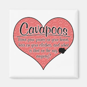 Cavapoo Tatze druckt Hunde Humor Magnet
