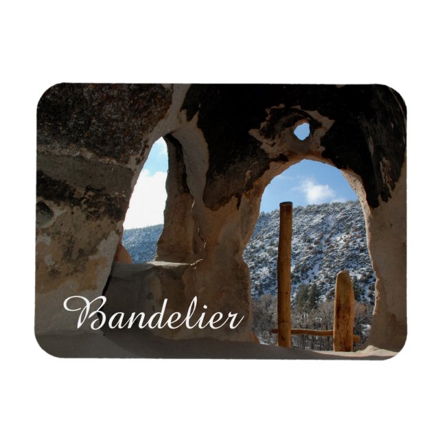 Cavate Delling, Bandelier National Monument, NM Magnet (Horizontal)