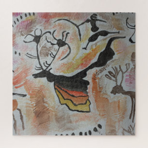 Cave Art Abstrakt Jigsaw Puzzle