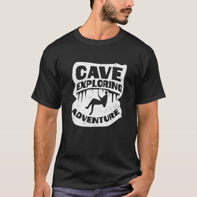 Cave Exploring Adventure Caving Spelunking Spelolo T-Shirt (Vorderseite)