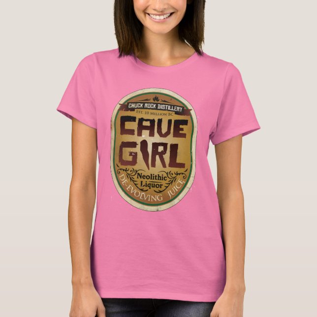 Cave Girl De-evolving Juice T-Shirt (Vorderseite)