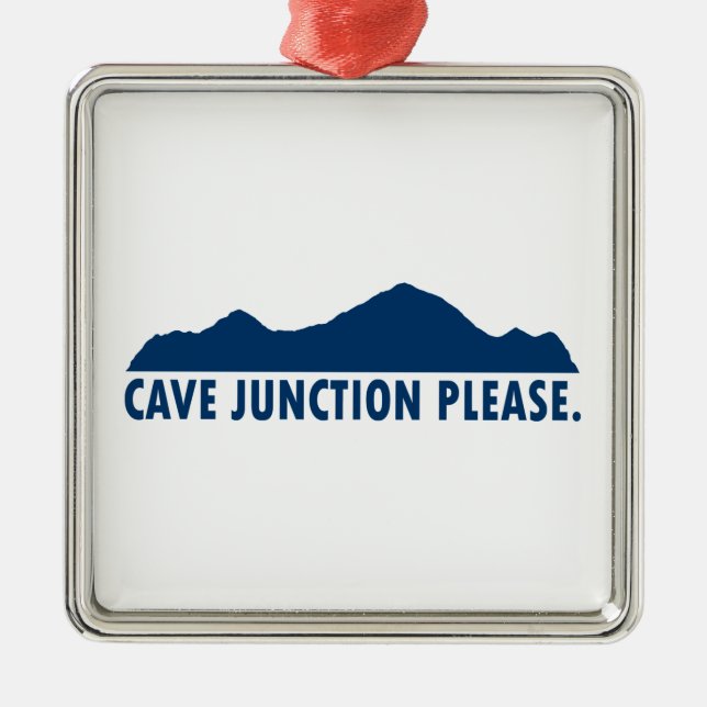 Cave Junction Oregon Bitte Ornament Aus Metall (Vorne)