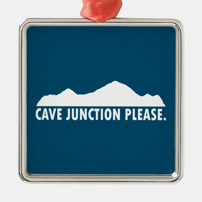 Cave Junction Oregon Bitte Ornament Aus Metall (Vorne)