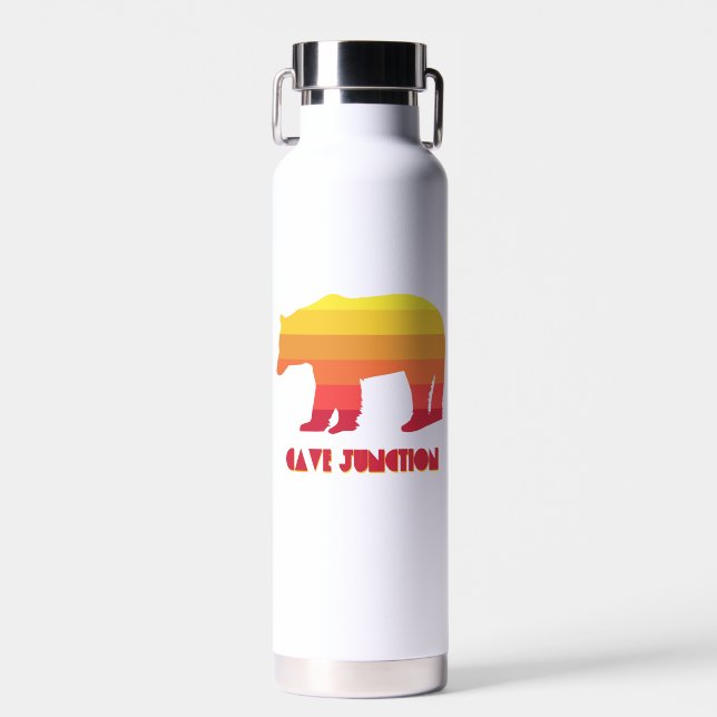 Cave Junction Oregon Regenbogenbär Trinkflasche (Vorne)