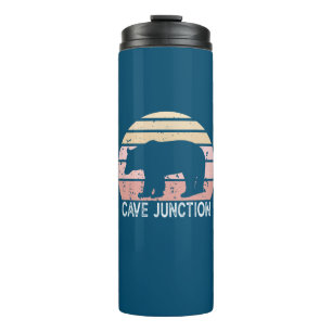Cave Junction Oregon Retro Bear Thermosbecher