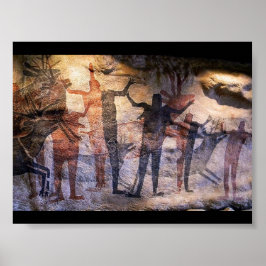 Cave Painting Rock Art Poster