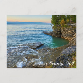 Cave Point, Door County, WI Postcard Postkarte