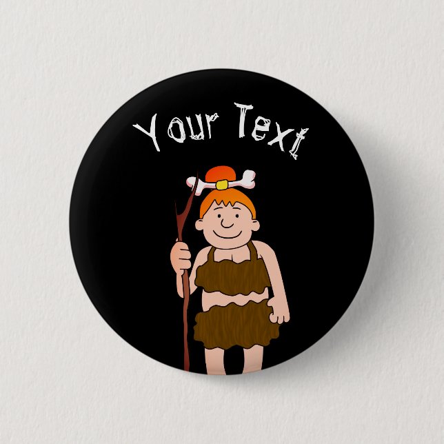Cave Woman Button (Vorderseite)