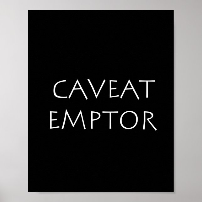 Caveat Emptor Poster (Vorne)