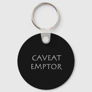Caveat Emptor Schlüsselanhänger