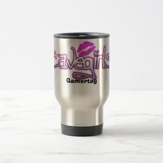 Cavegirl Reise-Tasse Reisebecher (Mittel)