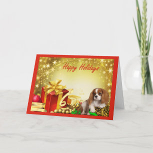 Cavelier King Charles Spaniel Weihnachtskarten Ges Feiertagskarte