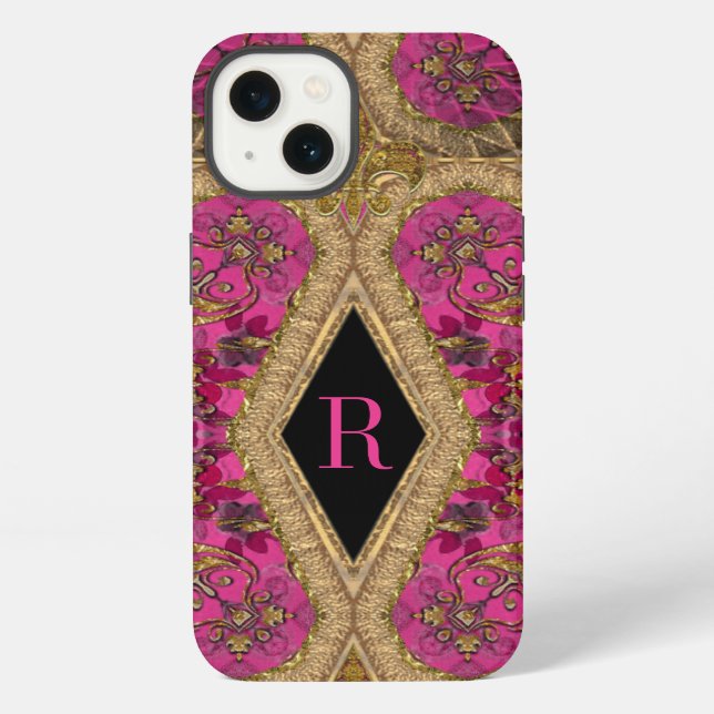 Cavelier Raye Monogramm iPhone Hülle (Rückseite)