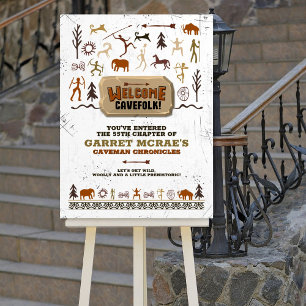 Caveman Chronicles Begrüßungszeichen Poster