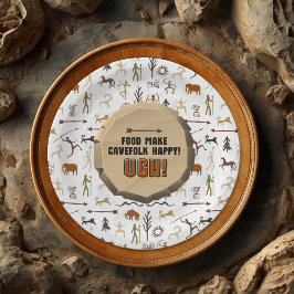 Caveman Chronicles Paper Plate Pappteller