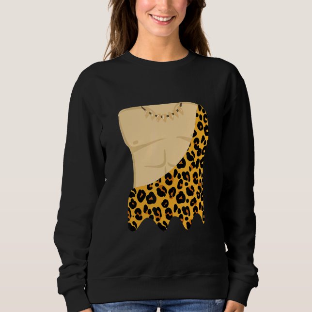 Caveman Costume Cosplay For Cave Diving Hiker Expl Sweatshirt (Vorderseite)