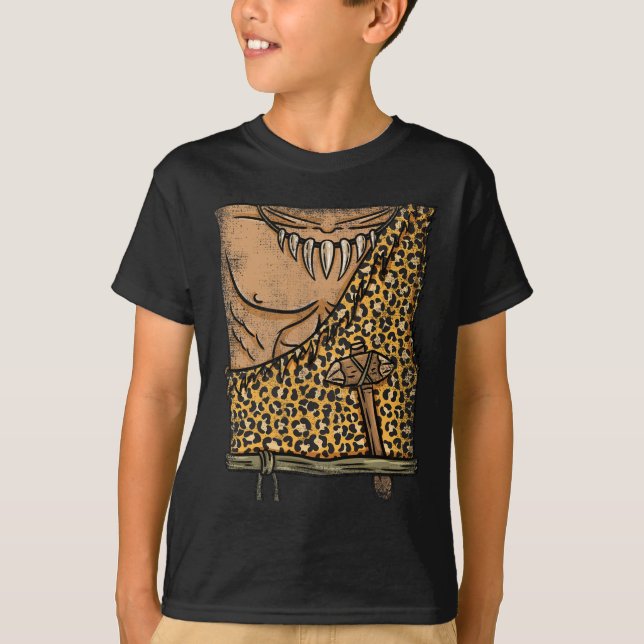 Caveman Costume Halloween T-Shirt (Vorderseite)