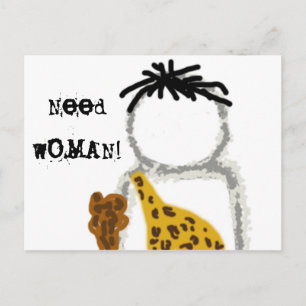 Caveman Ghost Postkarte