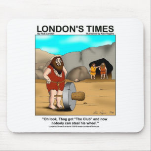 Caveman Got den Club.. Funny Gifts & T-Shirts Mousepad