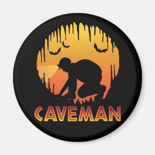 Caveman - Höhlenspelologie Magnet