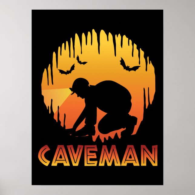 Caveman - Höhlenspelologie Poster (Vorne)