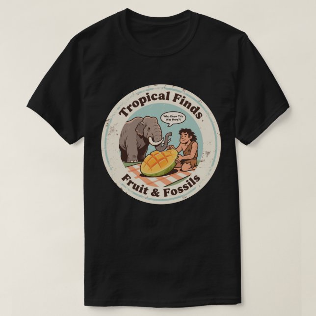 Caveman Mammoth Mango Discovery T-Shirt (Design vorne)