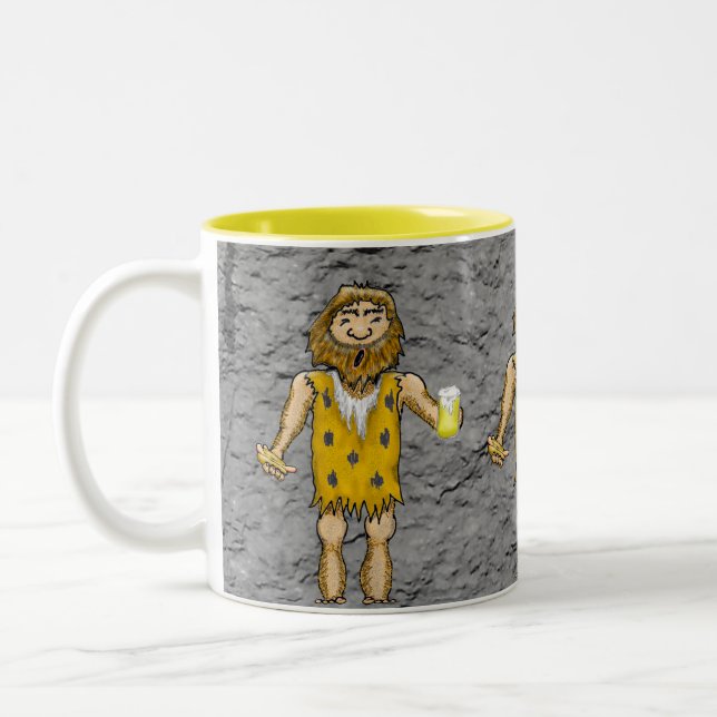 Caveman-Tasse Zweifarbige Tasse (Links)