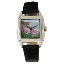 Cavendish Cliffs und Lupins Watch Armbanduhr