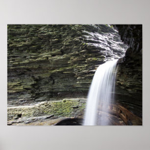 Cavern Cascade, Watkins Glen Staat Park, New York Poster
